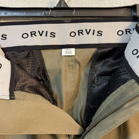 Orvis Trek Pant Men 36x32 Kalamata Water Repellent Outdoor Hiking Stretch - Picture 4 of 11